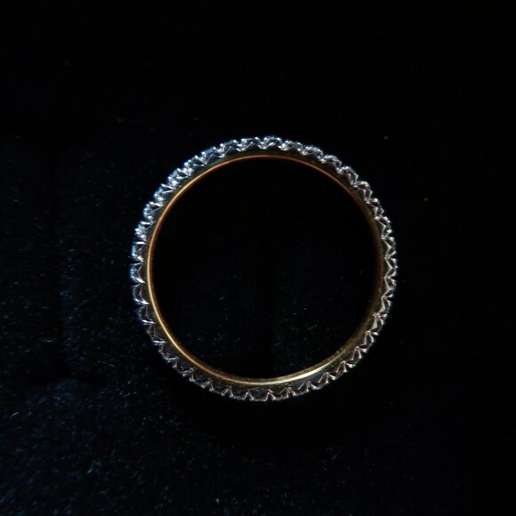 Erstwhile Zephyr Ring, Diamond Eternity Band, Size 5 - Picture 7 of 12